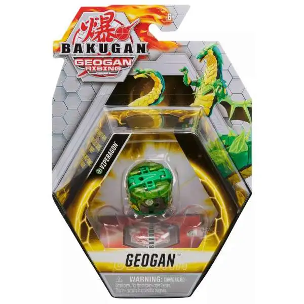 Bakugan Geogan Rising Geogan Viperagon Single Figure & Trading Card [2021]