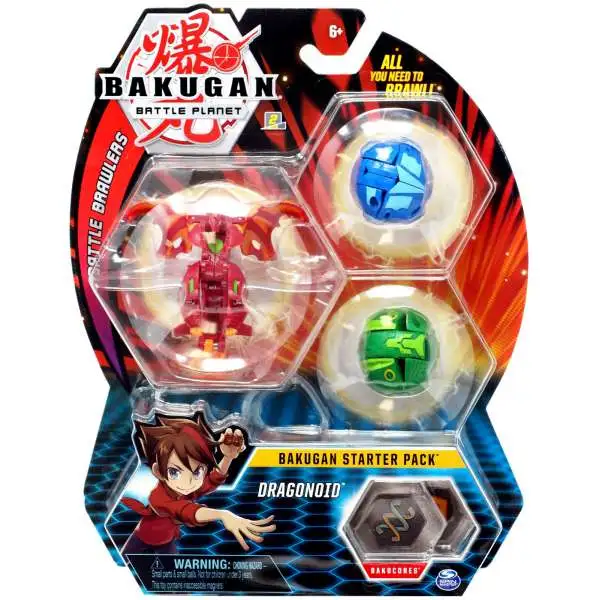 Bakugan Battle Planet Battle Brawlers Dragonoid 3-Figure Starter Pack