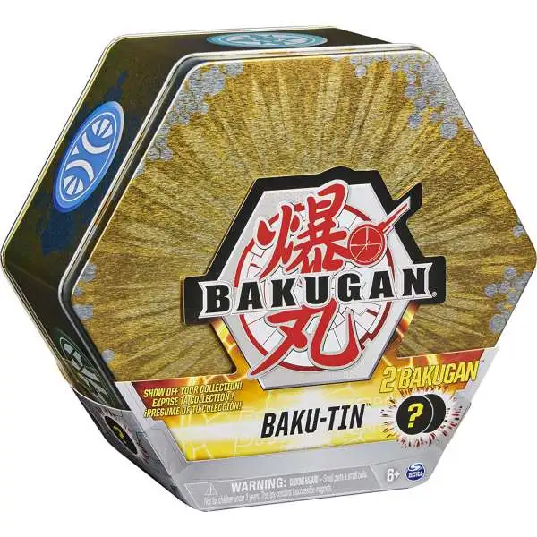 Bakugan Battle Planet Gold Baku-Tin [Includes 2 Mystery Bakugan]
