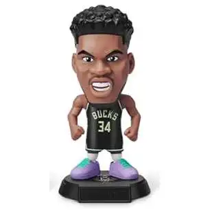 5 Surprise Phoenix Suns NBA Ballers Series 1 Giannis Antetokounmpo Figure [RARE CHASE Black Jersey, Comes with Court Hoop Base, Sticker, Card & Ball Loose]