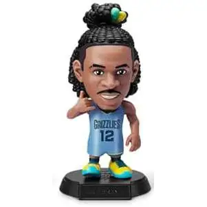 5 Surprise Memphis Grizzlies NBA Ballers Series 1 Ja Morant Figure [RARE CHASE Blue Jersey, Comes with Court, Hoop Base, Sticker, Card & Ball Loose]