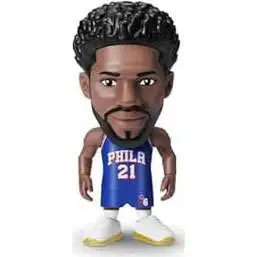 5 Surprise Philadelphia 76ers NBA Ballers Series 1 Joel Embiid Figure [Blue Road Jersey, Comes with Court Base, Sticker, Card & Ball Loose]