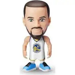 5 Surprise Golden State Warriors NBA Ballers Series 1 Stephen Curry Figure [White Home Jersey, Comes with Court Base, Sticker, Card & Ball Loose]
