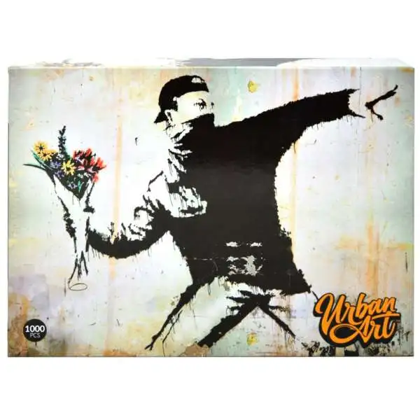 Banksy Graffiti Puzzle Rage Flower Thrower Puzzle [1000 Pieces]