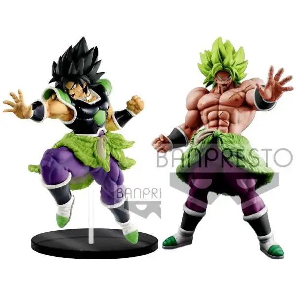 Dragon Ball Super - Broly Movie Ultimate Soldiers Broly & Super Saiyan Broly Full Power Set of 2 Collectible PVC Figures