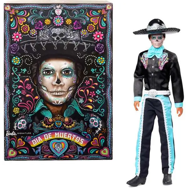 Barbie 2024 Dia De Muertos Ken Doll [Sky Blue Accents]