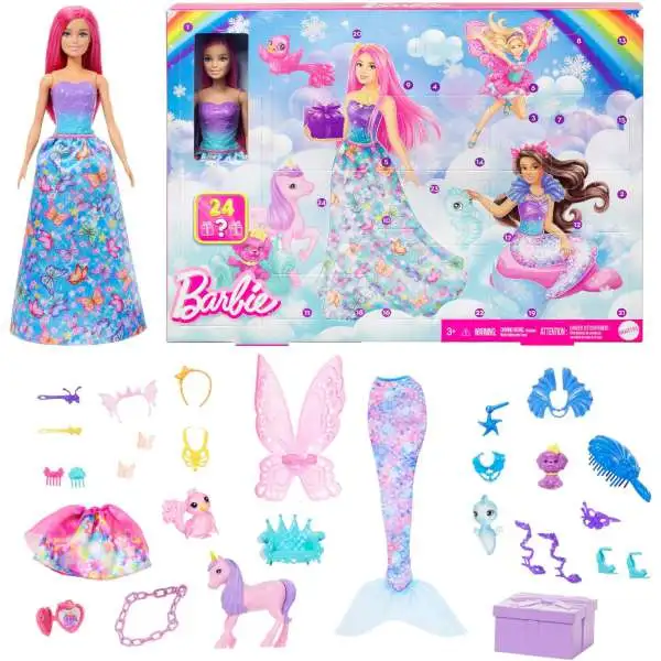 Barbie Dreamtopia 2024 Advent Calendar [24 Surprises]