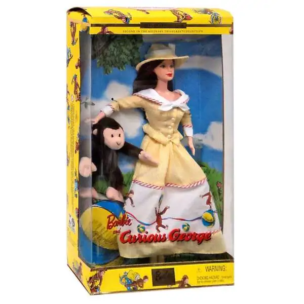 Barbie & Curious George Doll Set
