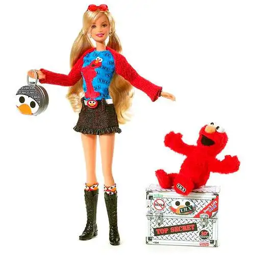 Fisher Price Tickle Me Elmo Barbie with Mini Tickle Me Elmo TMX