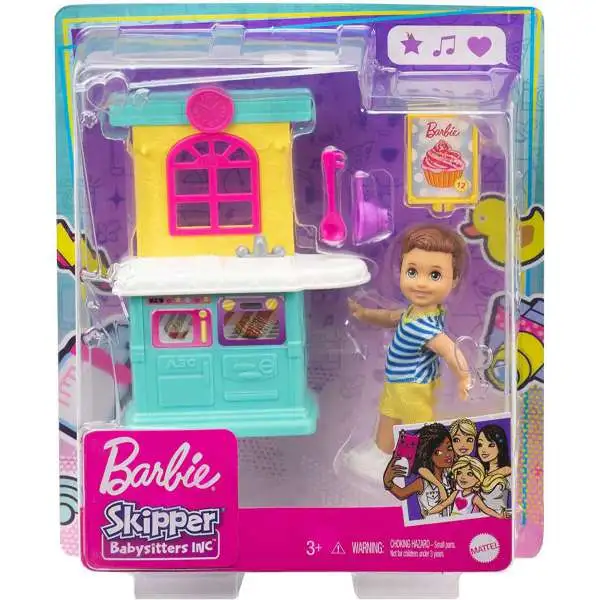 Barbie Skipper Babysitters Inc Kitchen Mini Doll Playset