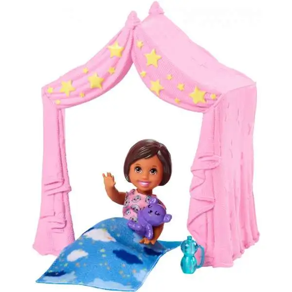 Barbie Skipper Babysitters Inc Sleepover Mini Doll Playset [Damaged Package]