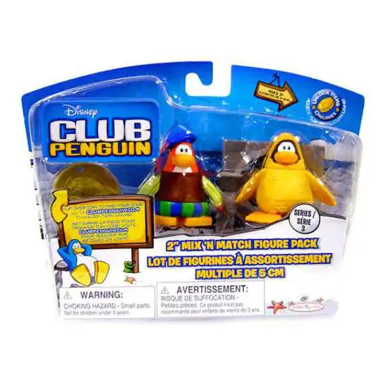 Club Penguin Mix 'N Match Series 3 Bard & 12th Fish Costume Mini Figure Set