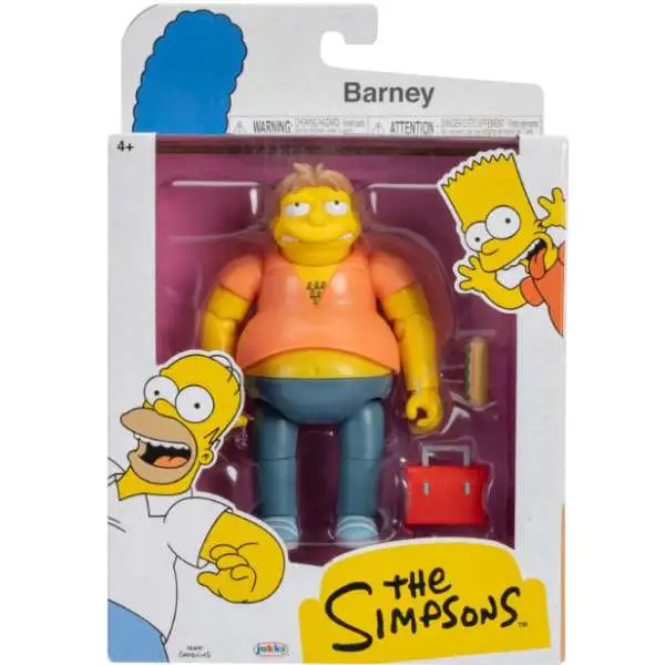 The Simpsons Wave 4 Barney Action Figure [Sub & Lunch Box]