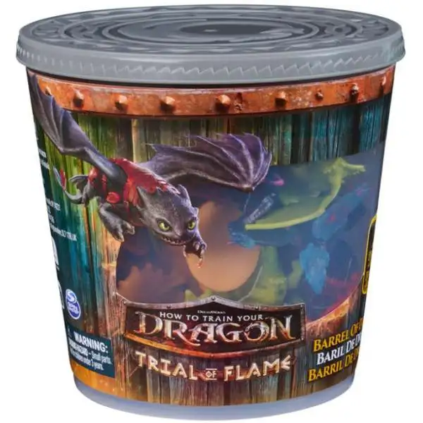 How to Train Your Dragon World of Berk Trial of Flame Barrel of Dragons [25 Dragons & Vikings Mini Figures!]