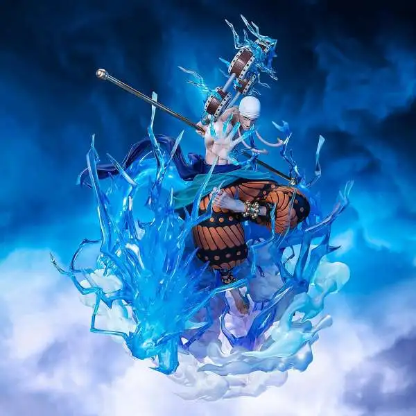 Tamashii Nations One Piece Figuarts ZERO Enel - Sixty Million Volt Lightning Dragon 12.4-Inch Collectable Figure [Extra Battle]