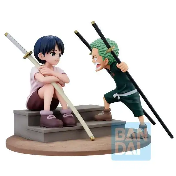One Piece Revible Moment Ichibansho Roronoa Zoro & Kuina 3.75-Inch Collectible Figure [Road to Dawn]