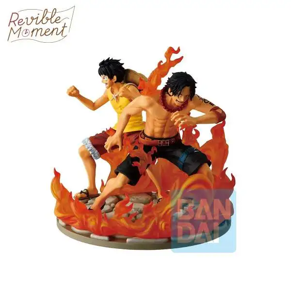 One Piece Revible Moment Ichibansho Ace & Luffy 6-Inch Collectible Figure [Dramatic Memories] (Pre-Order ships April)