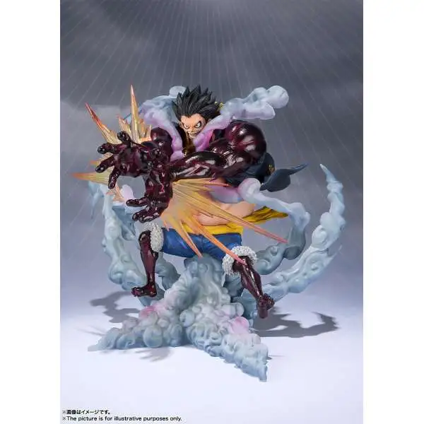 Tamashii Nations One Piece Extra Battle Figuarts ZERO Monkey D. Luffy Gear 4 4.7-Inch Collectable Figure [Leo Bazooka]