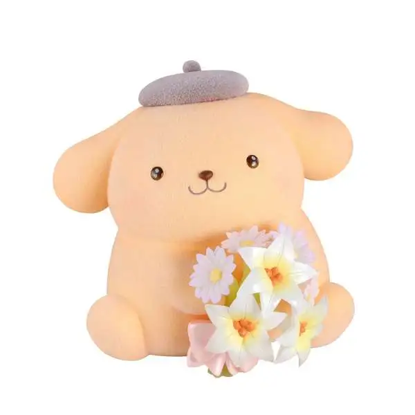 Tamashii Nations Sanrio Rowtashii Noise mofamofy Pompompurin 3.5-Inch Collectable Figure [Pastel Colors Version] (Pre-Order ships July)
