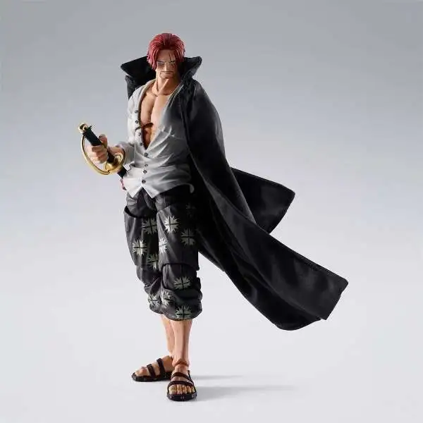 Tamashii Nations One Piece S.H.Figuarts Shanks -Marineford- 6.5-Inch Collectable Figure (Pre-Order ships February)