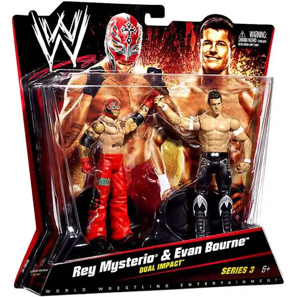 WWE Wrestling Battle Pack Series 3 Rey Mysterio & Evan Bourne Action Figure 2-Pack