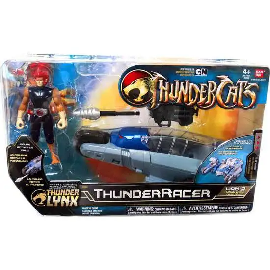 Thundercats Thunder Lynx Basic ThunderRacer Action Figure Vehicle [Red Hair]