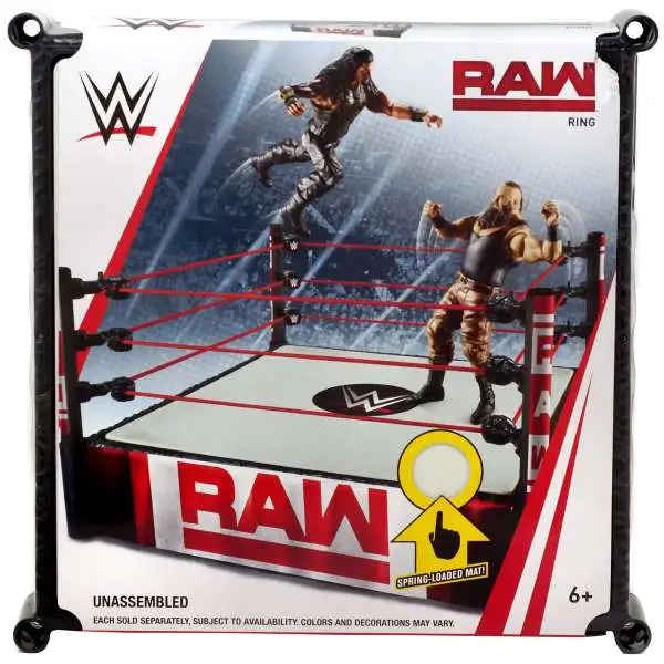 WWE Wrestling RAW Superstar Ring [Spring-Loaded Mat]