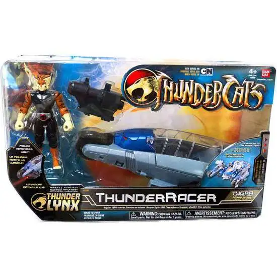 Thundercats Thunder Lynx Basic ThunderRacer Action Figure Vehicle [White Hair]