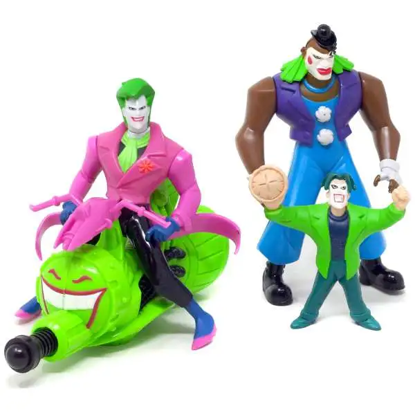 Batman Beyond The Jokerz Assault Hover Cycle & J's Gang Action Figure Set [Loose]