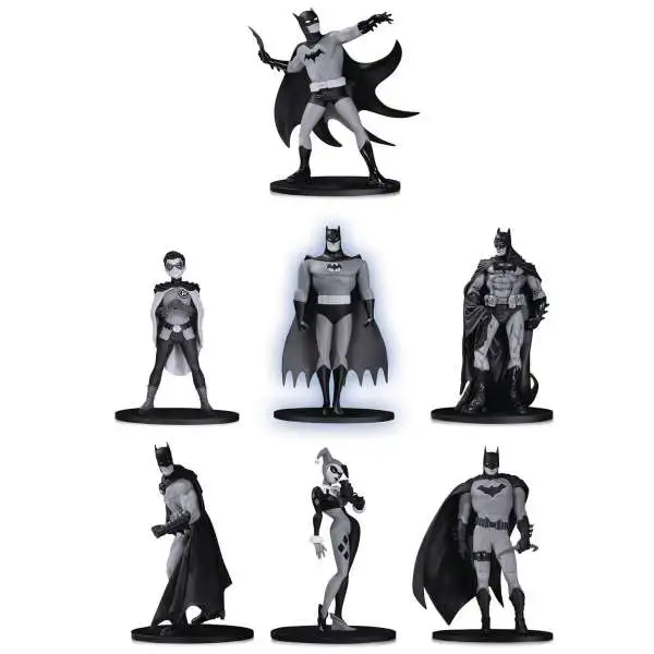 Black & White Batman Set 2 3.75-Inch Mini Statue Box [7 Statues!]