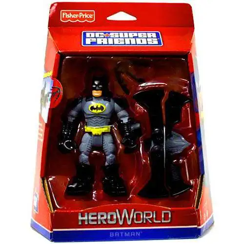Fisher Price DC Super Friends Hero World Batman Action Figure [Damaged Package]