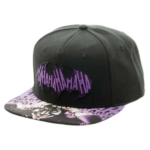 DC Batman Joker Sublimated Bill Snapback Cap Apparel