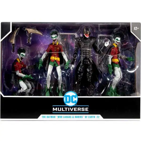 McFarlane Toys DC Multiverse The Batman Who Laughs & 3x Robins of Earth -22 Exclusive Action Figure 4-Pack