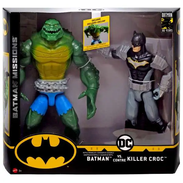 DC Batman Missions Batman vs. Killer Croc Action Figure 2-Pack