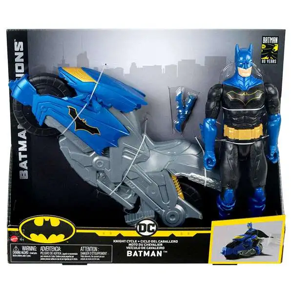 DC Batman Missions Knight Cycle Batman Vehicle & Action Figure