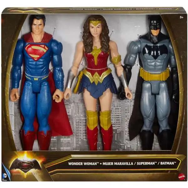 DC Batman v Superman: Dawn of Justice Batman, Superman & Wonder Woman Action Figure 3-Pack