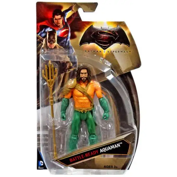 DC Batman v Superman: Dawn of Justice Battle-Ready Aquaman Action Figure [Damaged Package]