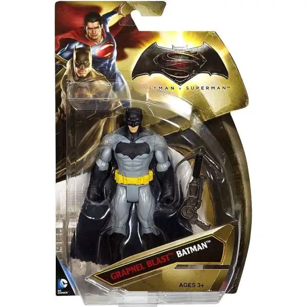 DC Batman V Superman: Dawn of Justice Grapnel Blast Batman Action Figure [Gray & Black, Loose]