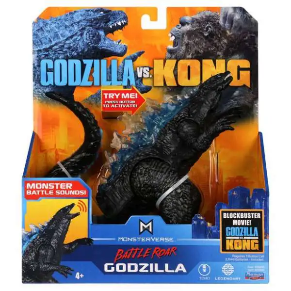 Godzilla Vs Kong Monsterverse Battle Roar Godzilla Deluxe Action Figure [with Sounds]