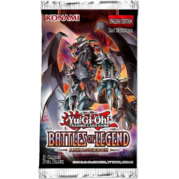 Battles of Legend Armageddon First Edition Blister Pack 5 Packs YuGiOh 