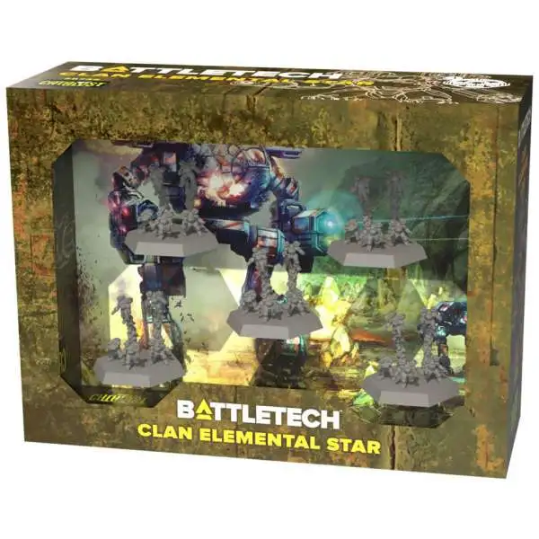 BattleTech Clan Elemental Star Miniature Set