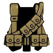 BrickArms Combat Vest WW2 US Rifleman 2.5-Inch [Dark Tan]
