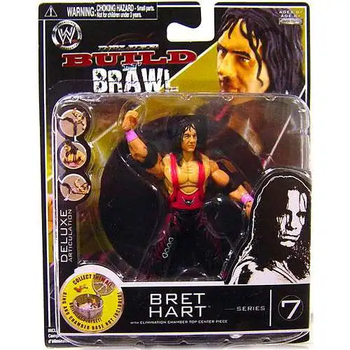 WWE Wrestling Build N' Brawl Series 7 Bret Hart Action Figure