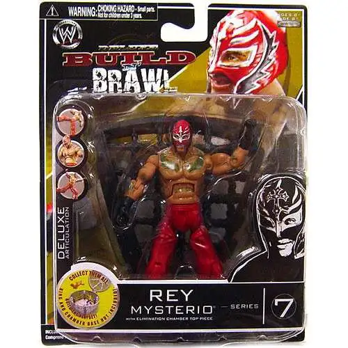 WWE Wrestling Build N' Brawl Series 7 Rey Mysterio Action Figure