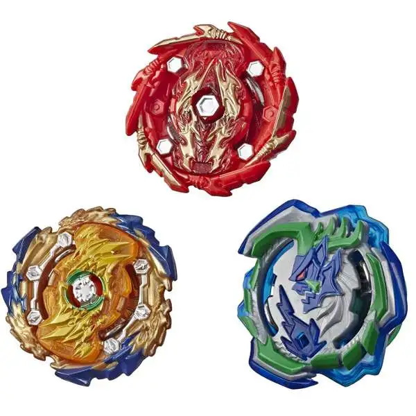 Beyblade Burst Rise Hypersphere Battle Hunters Exclusive Top 3-Pack [Wizard Fafnir F5, Ogre O5, Bushin Ashindra A5]