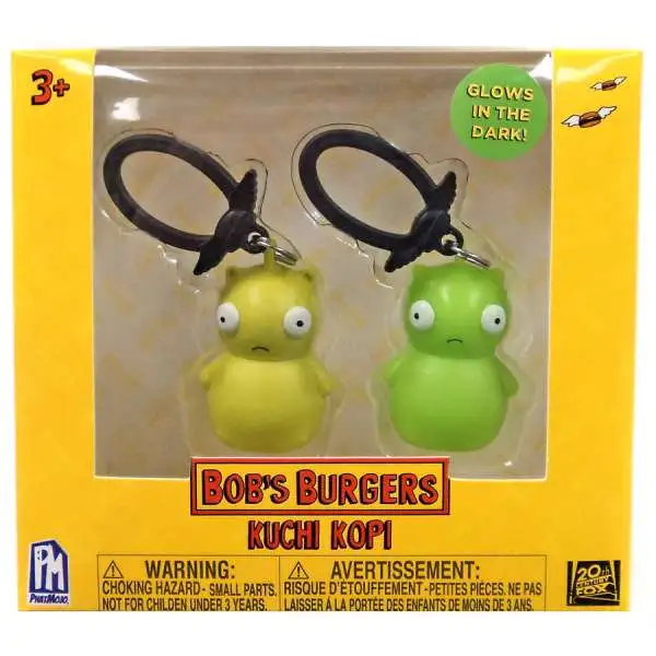 Bob's Burgers Clip On Hanger Kuchi Kopi Collector Clip 2-Pack [Glows-in-the-Dark]
