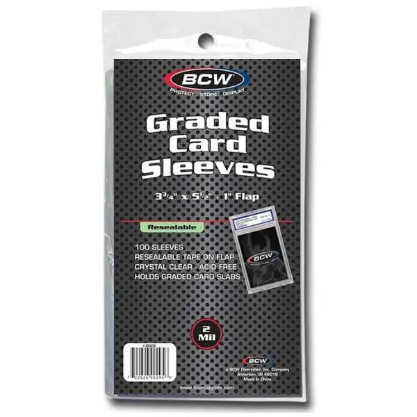 Card Supplies 100 Graded Standard Card Sleeves [BCW]