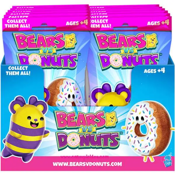 Plush Figure Bears Vs. Donuts 4-Inch Mystery Box [12 Packs]