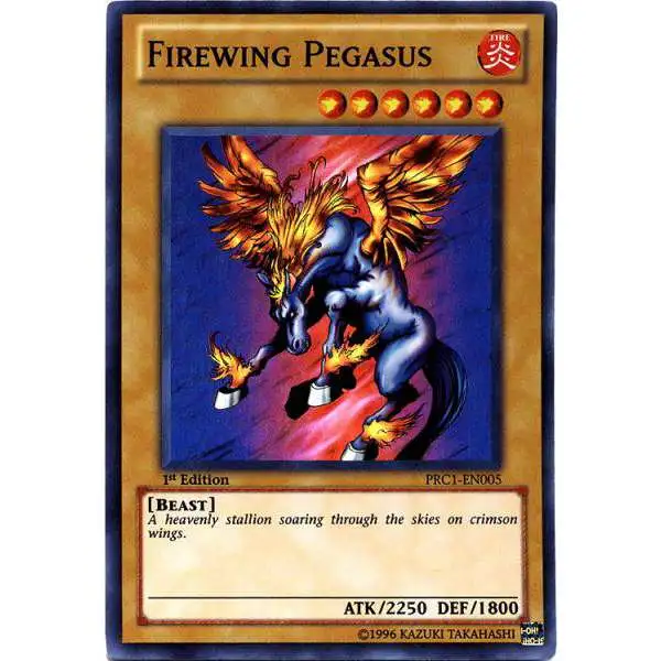 YuGiOh 2012 Premium Collector Tin Super Rare Firewing Pegasus PRC1-EN005