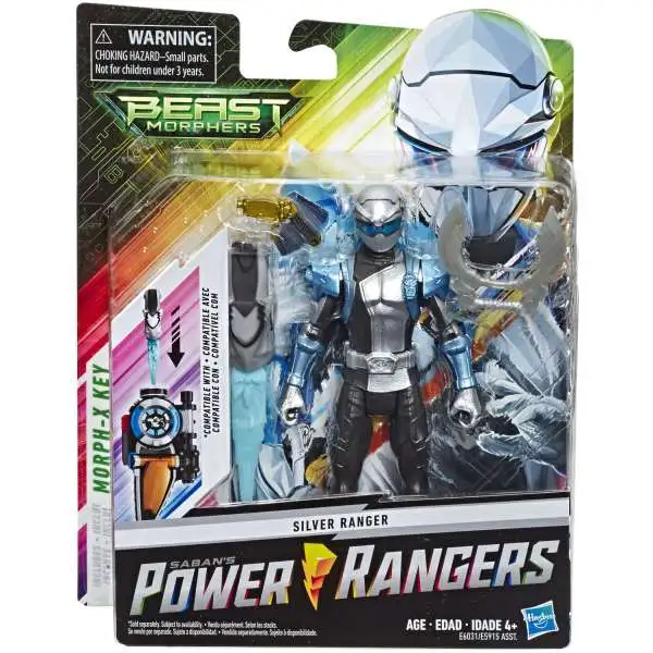 Power Rangers Beast Morphers Silver Ranger Basic Action Figure